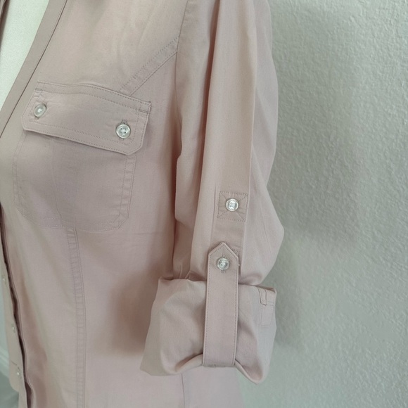 Express Light Pink Button-Down Shirt - Picture 3 of 5